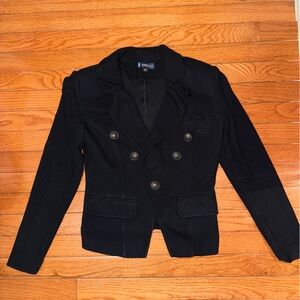 Black Double-Breasted Blazer